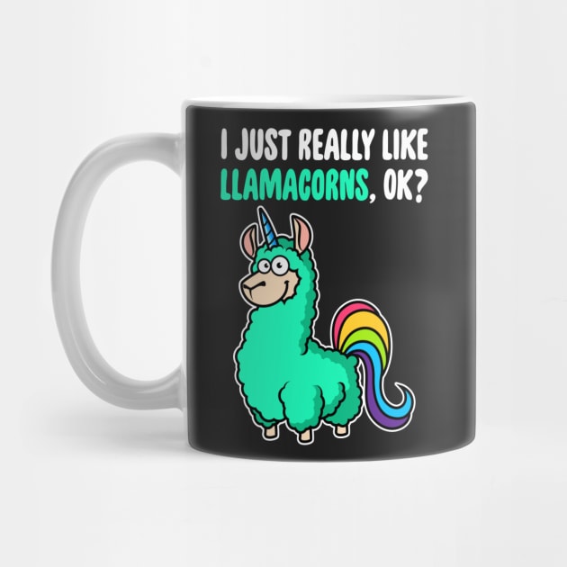 I Just Really Like Llamacorns OK ? Cute Llama Toddlers Kids design by theodoros20